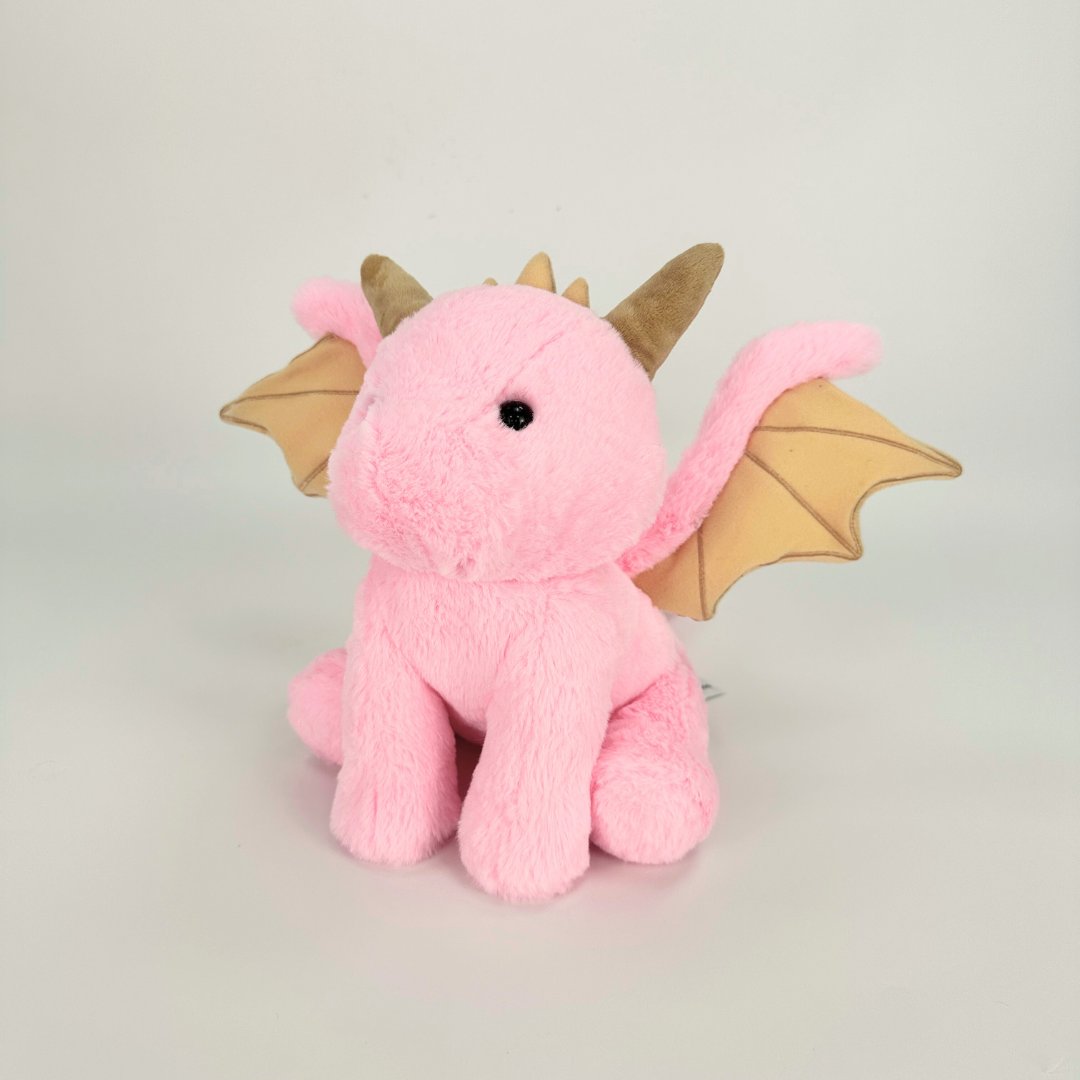 Stuffed pink baby dragon