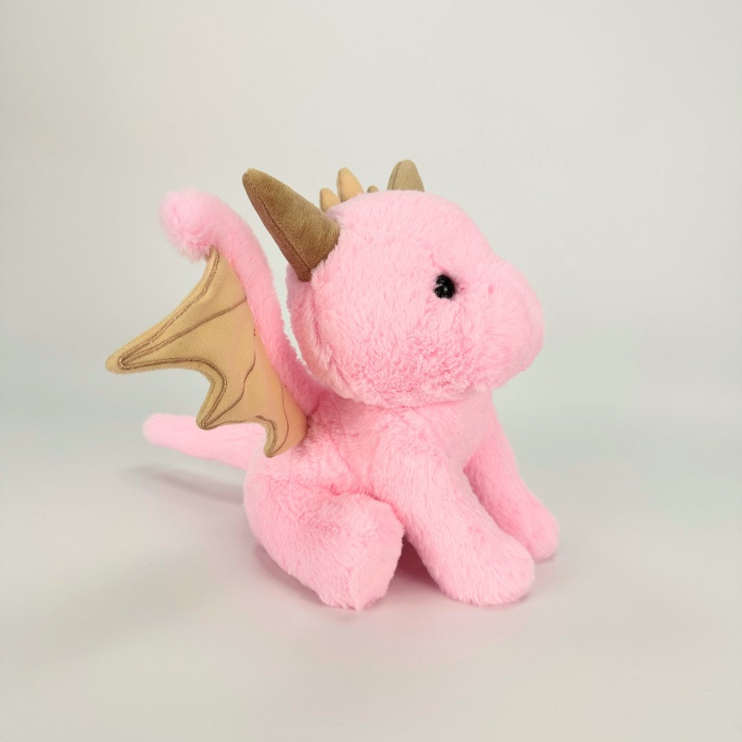 Mignon bebe dragon blanc en peluche