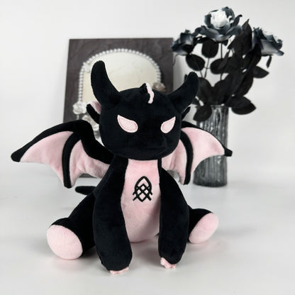 Goth Black And Pink Baby Dragon Stuffed Animals