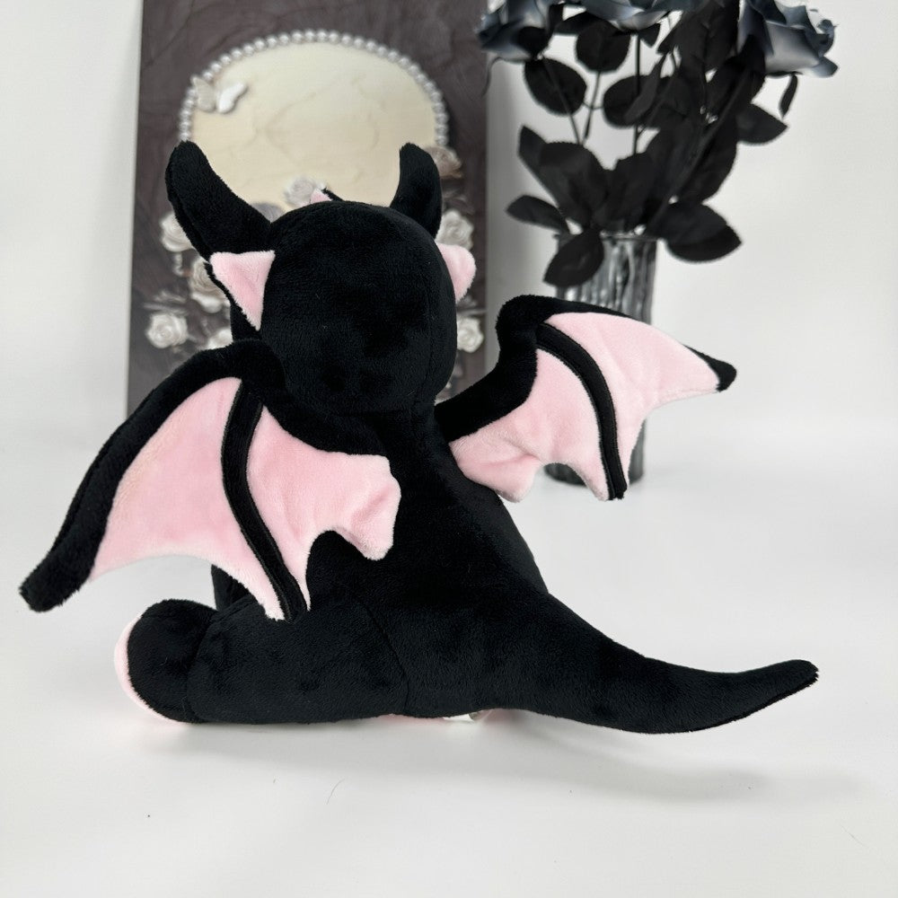 Goth Black And Pink Baby Dragon Stuffed Animals