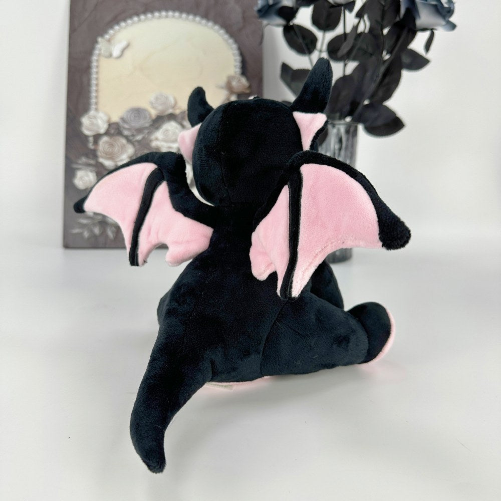 Goth Black And Pink Baby Dragon Stuffed Animals