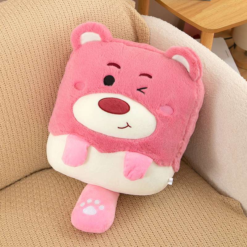 Pink Teddy Bear Pillow