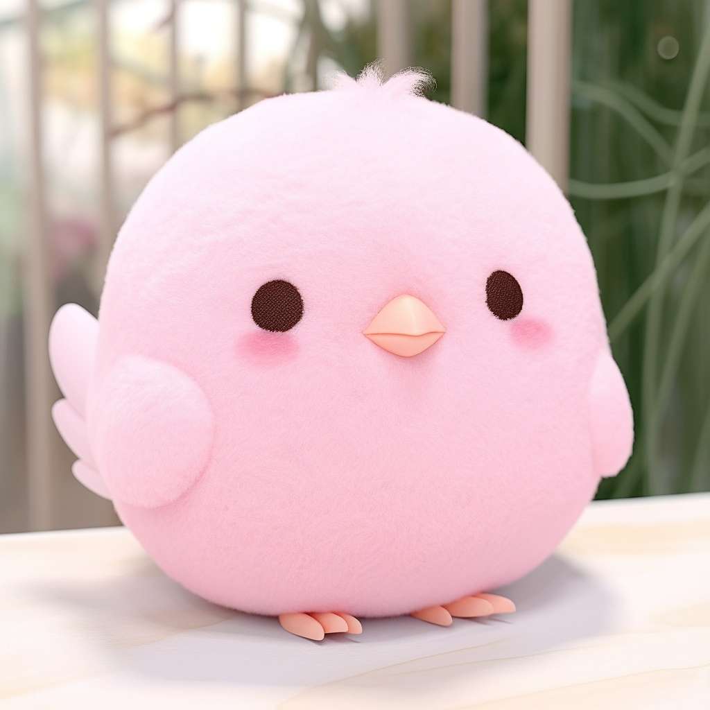 pink bird stuffed animal