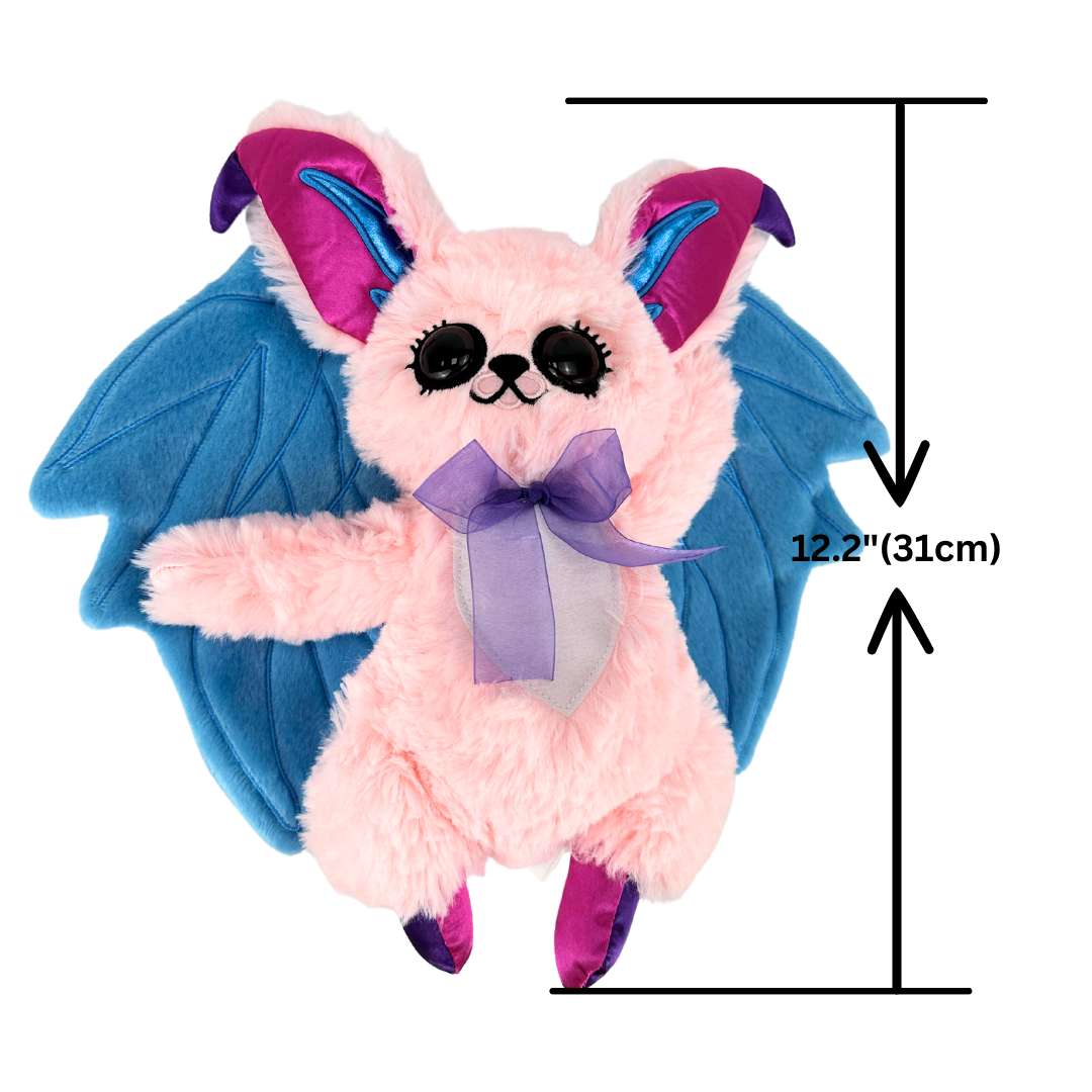 Cute Pink Fluffy Bat Stuffed Animal - PlushThis