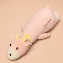 Pink Long Deer Body Pillow Plush - Studio View