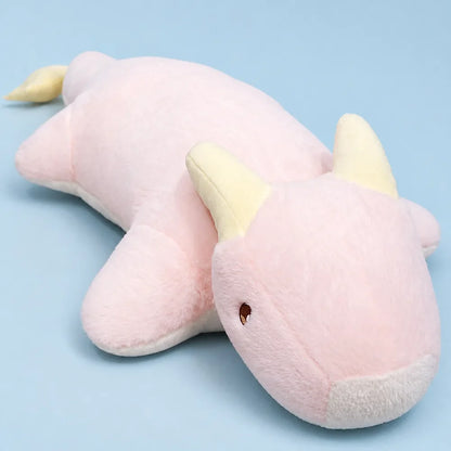 Pink Kawaii Dragon Plush - Front View