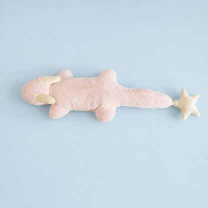 Pink Kawaii Dragon Plush - Full Length Top View