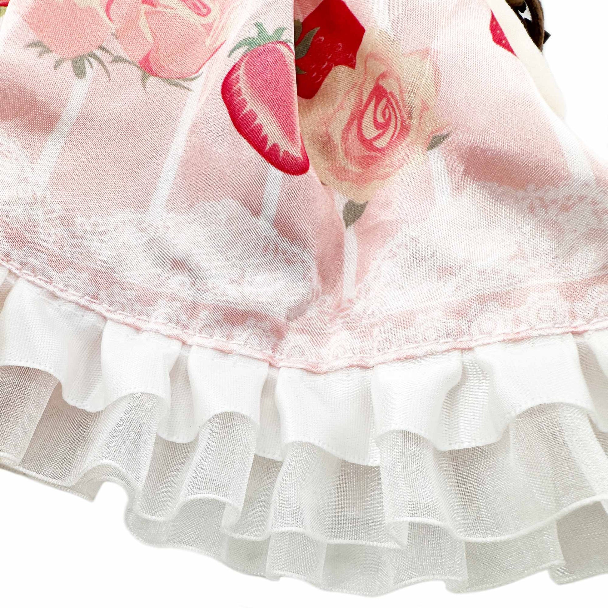pink dress doll lace detail