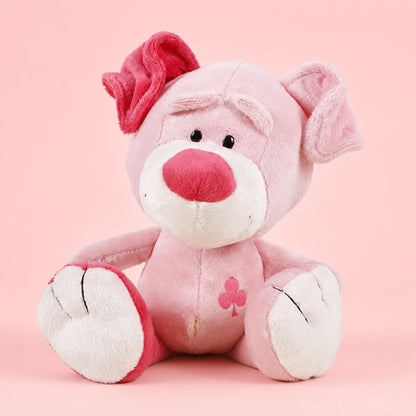 Pink Love Pig Plush - Studio Front View
