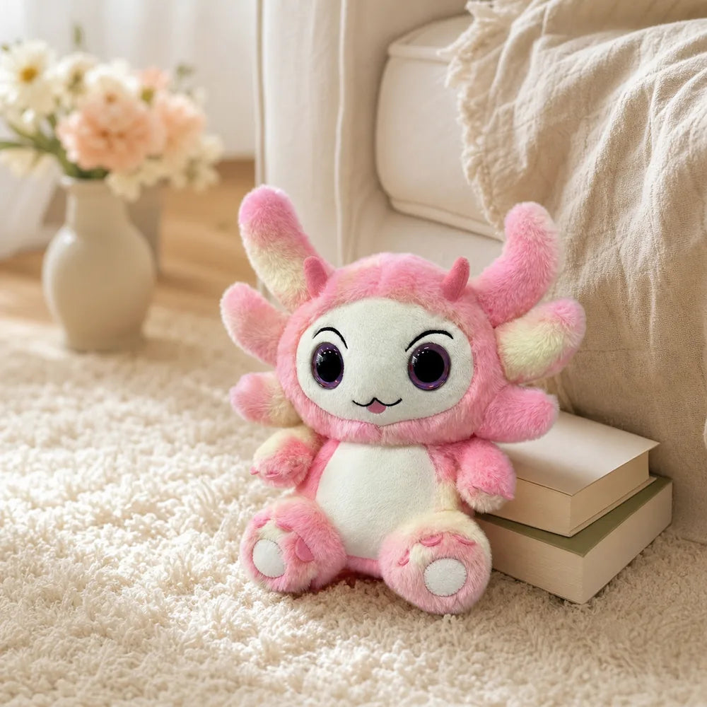 Pink Pastel Dragon Plush by Books on a Soft Rug