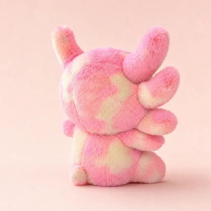 Pink Pastel Dragon Plush Side Back Studio View