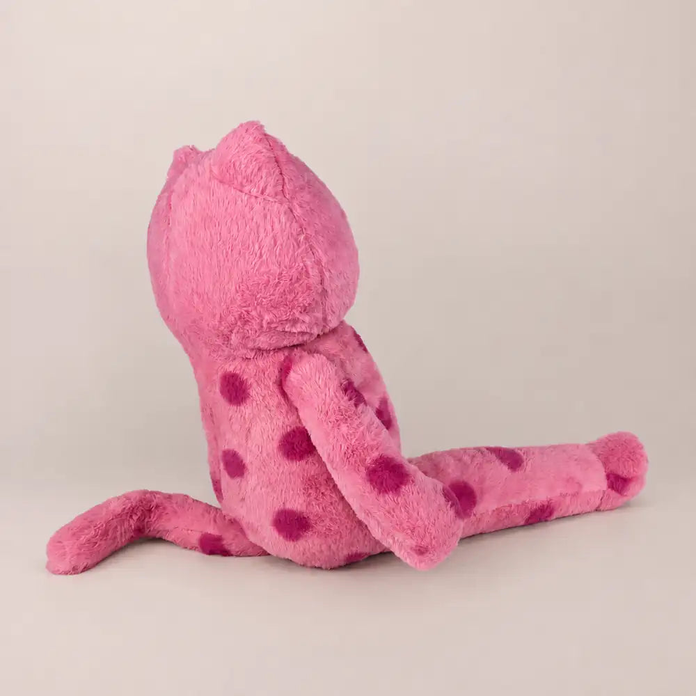 Cute Polka Dot Cat Stuffed Animal - back