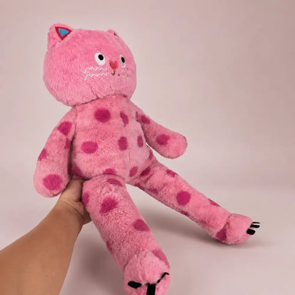 Cute Polka Dot Cat Stuffed Animal - handheld