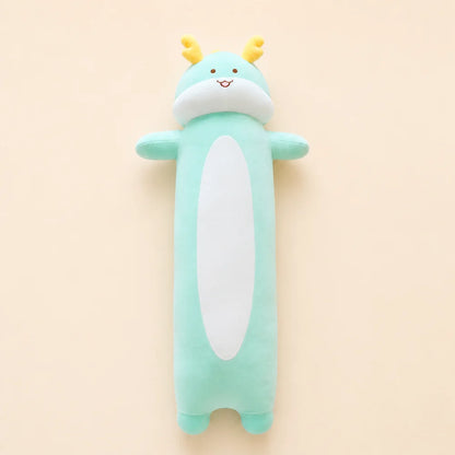 Mint Green Long Dragon Plush - Front View