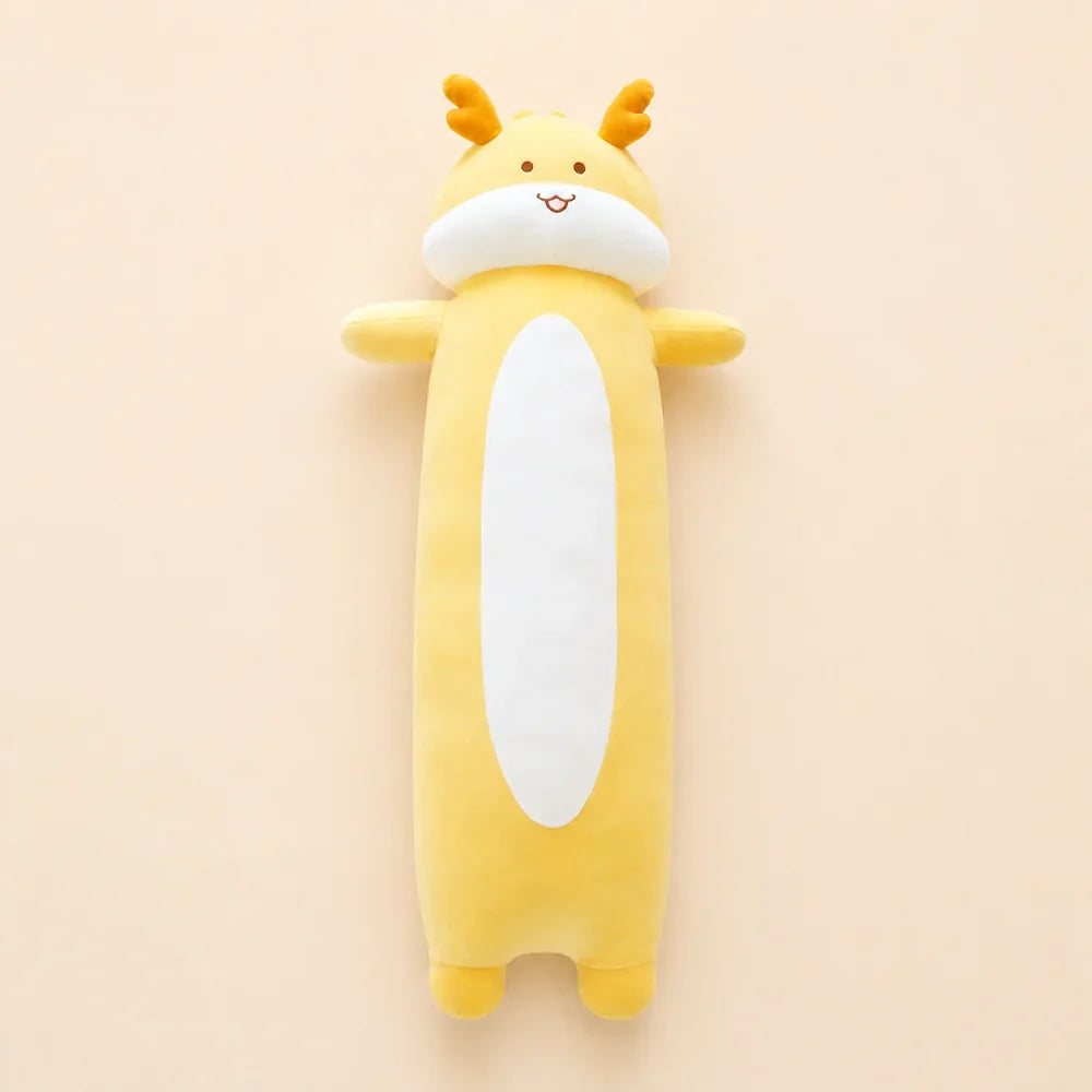 Yellow Long Dragon Plush - Front View