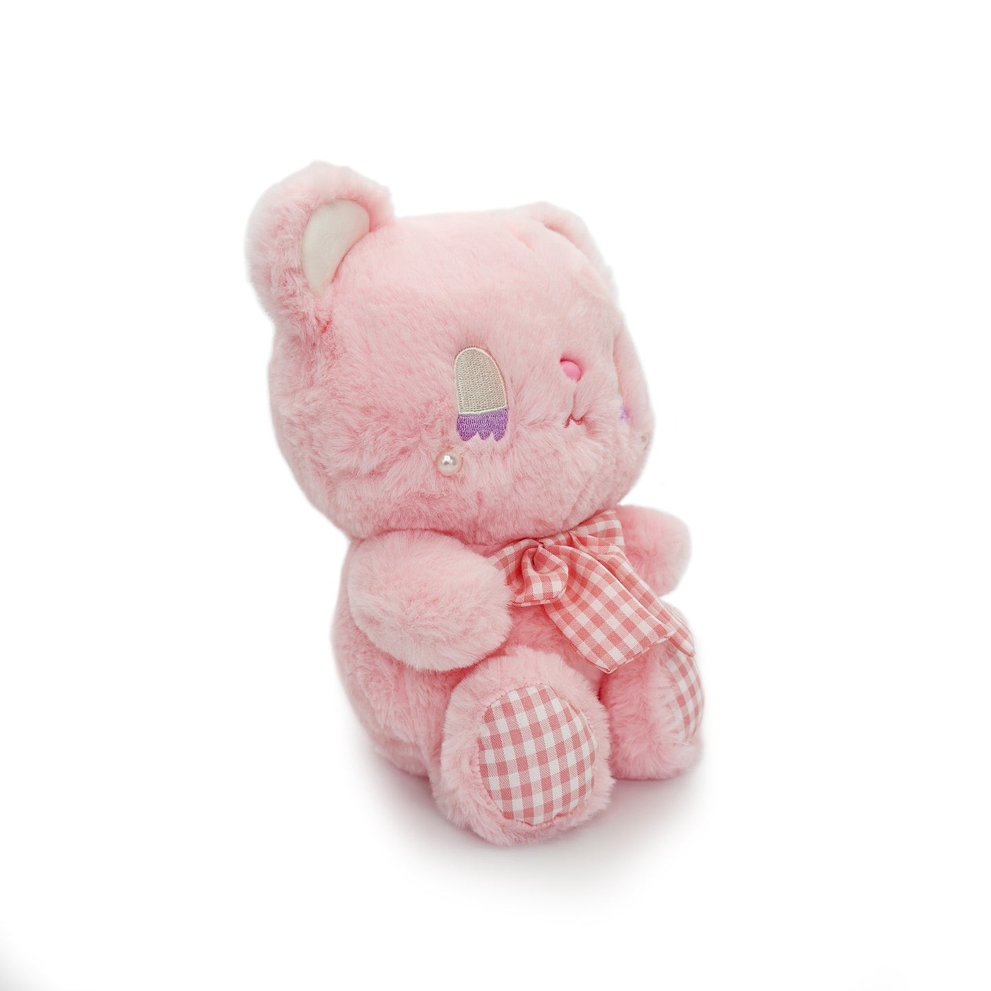 pink bear wallpaper stuffed animal PlushThis
