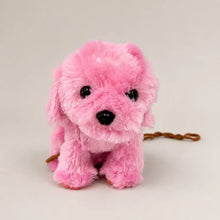 Pink Plush Puppy Crossbody Bag Front View
