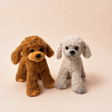 23cm Poodle Dog Plush Stuffed Animals Front View