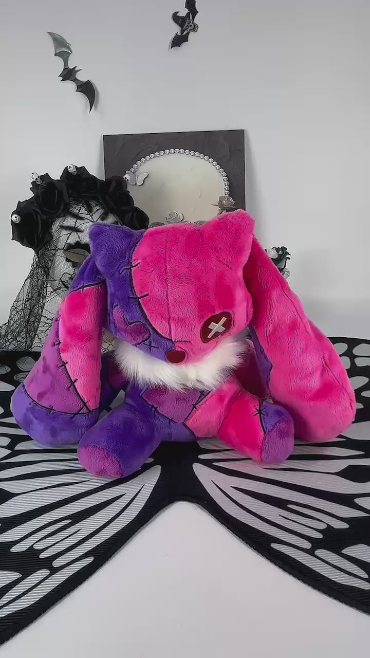 Emo Pink Bunny Foxy Plush