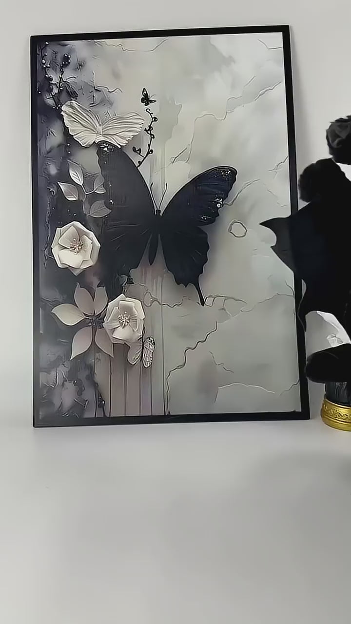 Gothic Style Black Plush Dragon