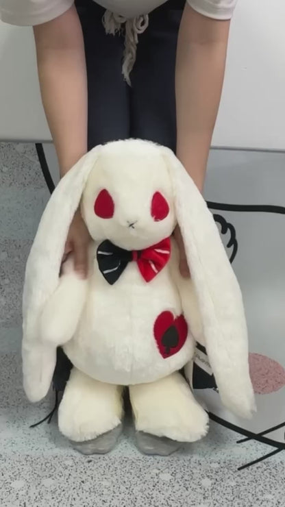 Emo White Rabbit Stuffed Animal