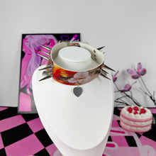 Punk Eyes Spike Heart Choker