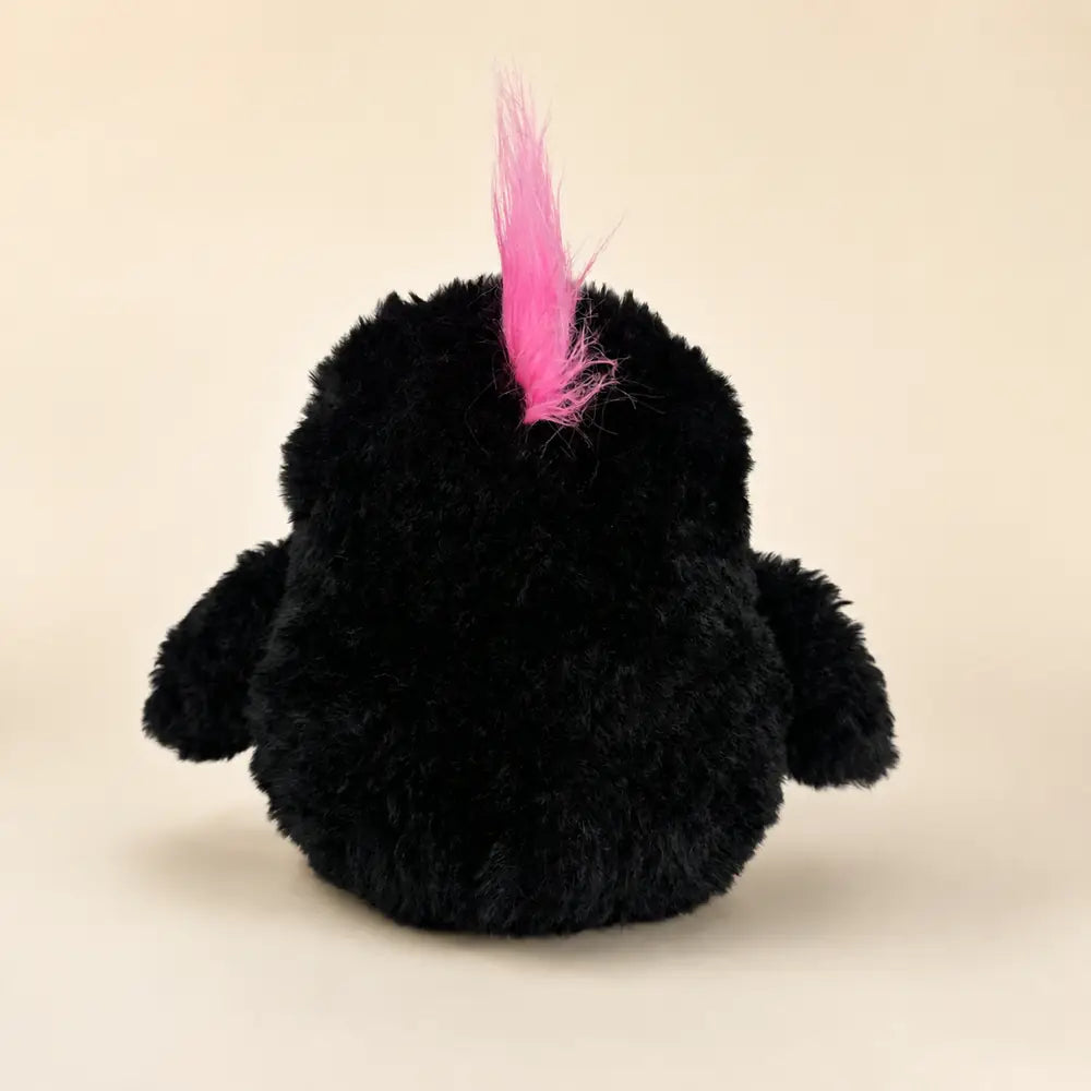 Punk Penguin Stuffed Animal - Back View