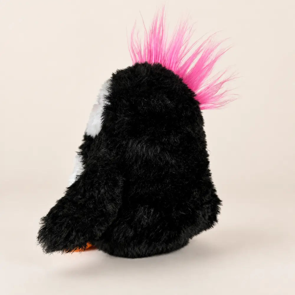 Punk Penguin Stuffed Animal - Side View