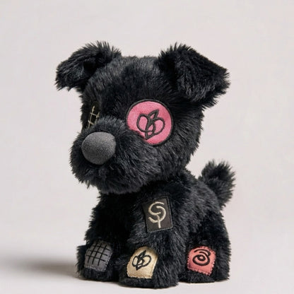 Punk Patchwork Puppy Plush