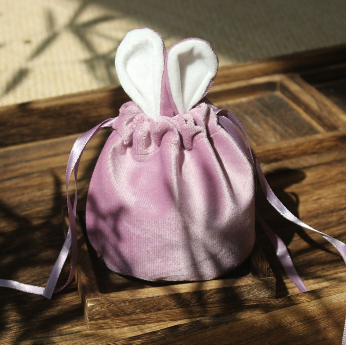 purple bunny bag