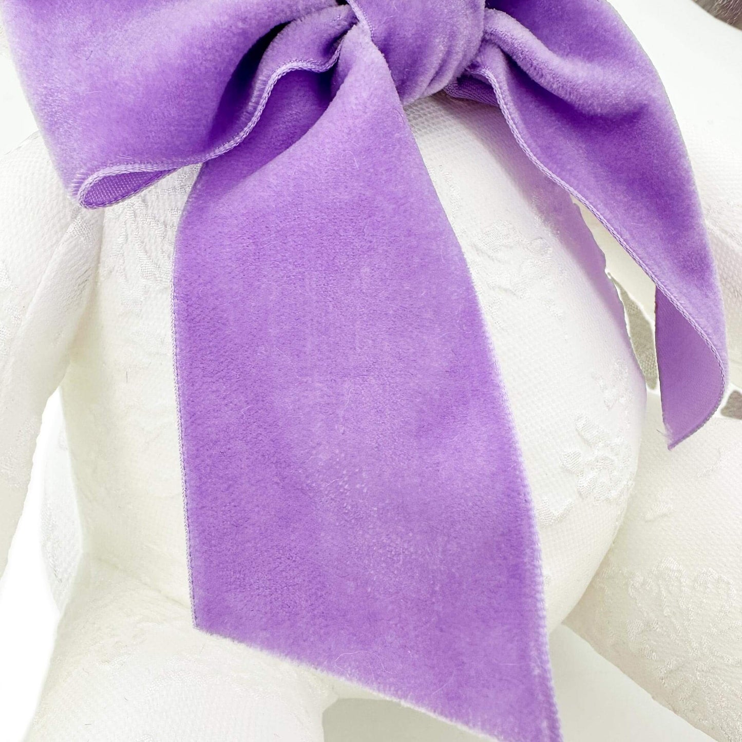 Purple velvet bow tie elegant PlushThis