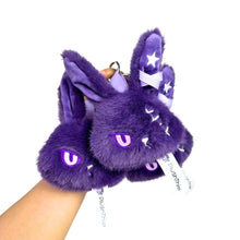 Deep Purple Bunny Head Stuffed Animal