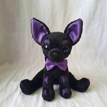 Cyber Goth Black Chihuahua Stuffed Animal
