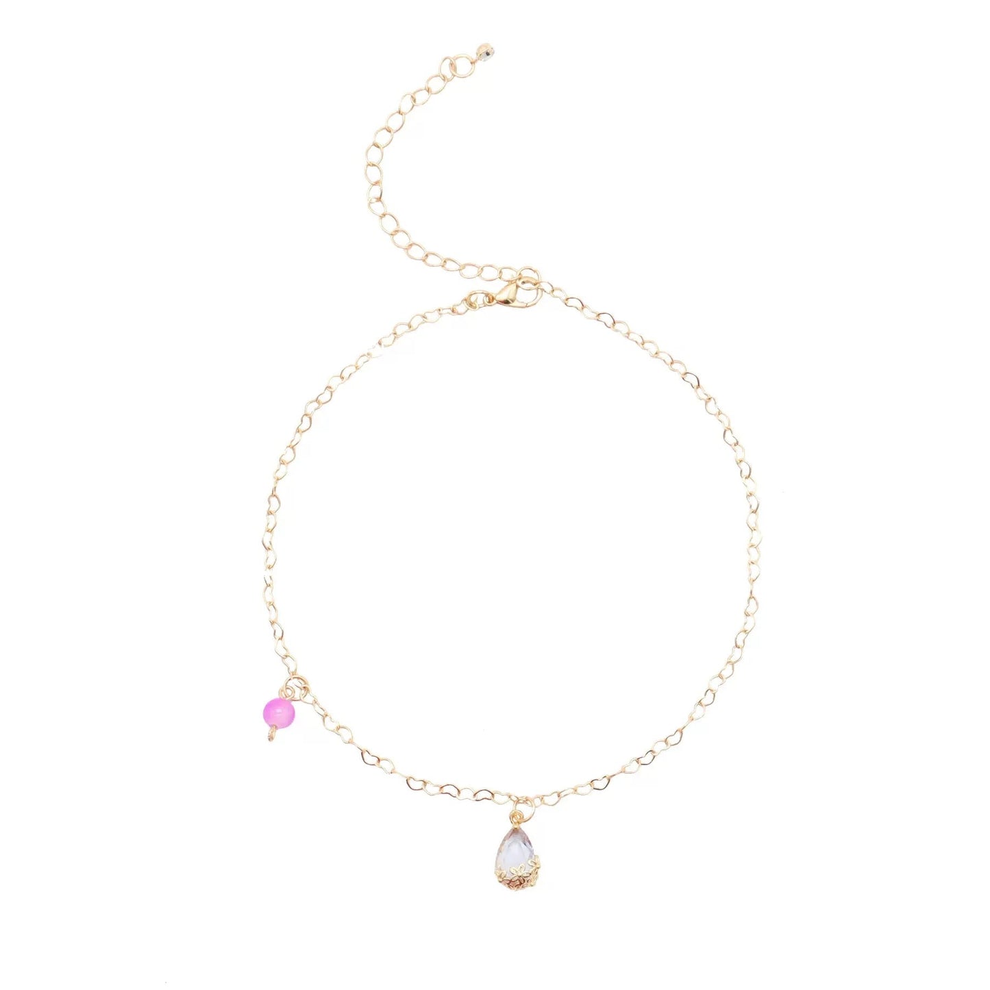 Cute Purple Velvet Cord Lace Ribbon Choker