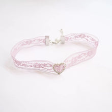 Cute Purple Velvet Cord Lace Ribbon Choker