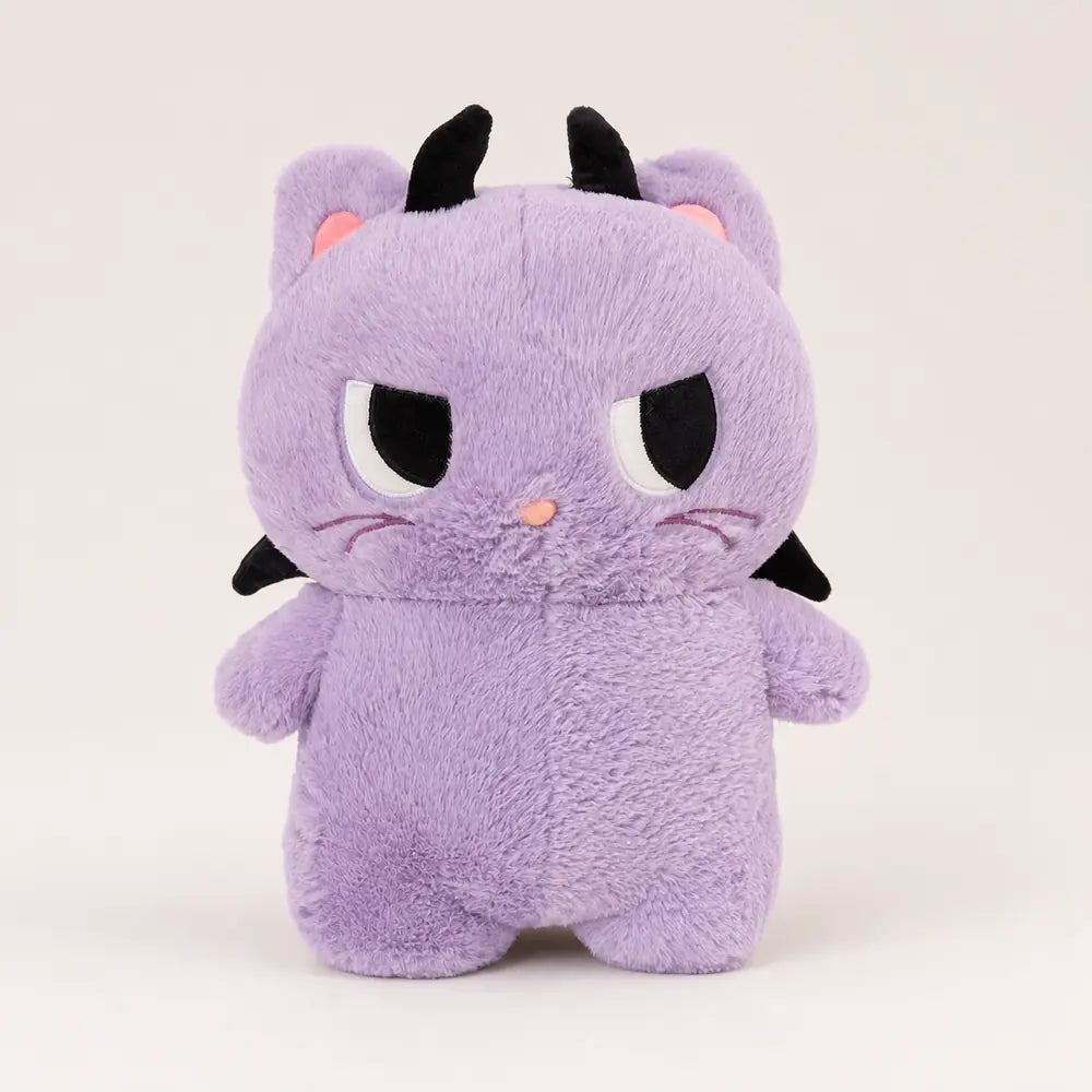 Purple Devil Cat Plush Toy - Front View