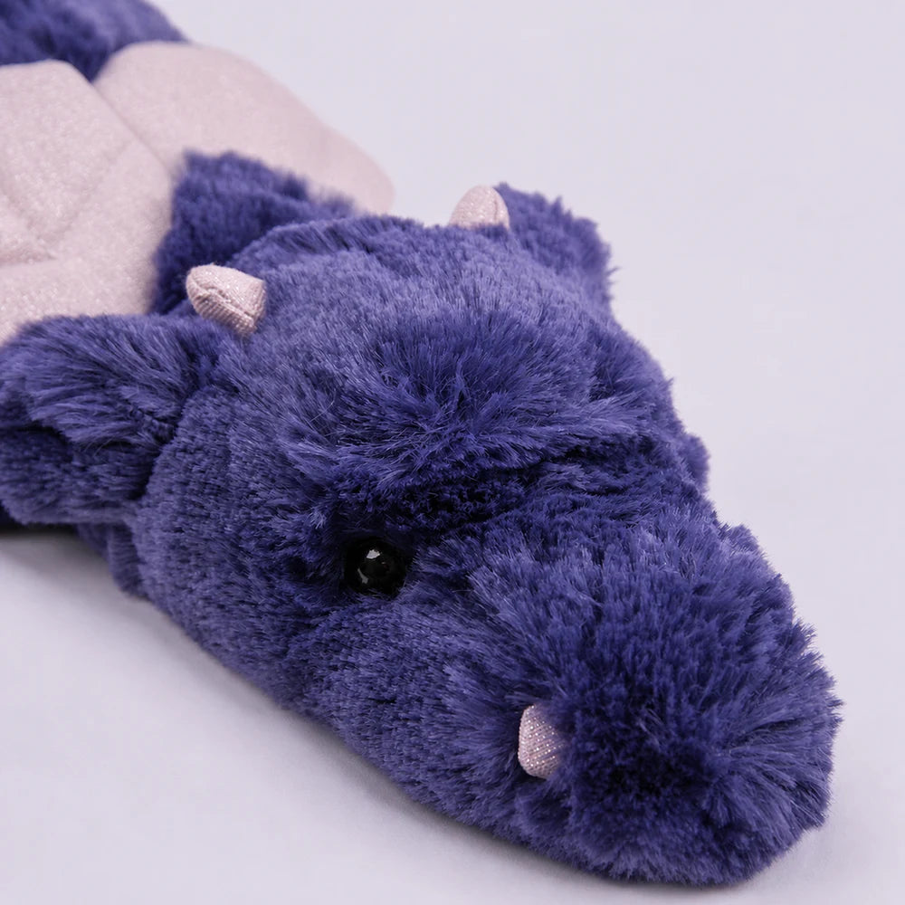 Dark Purple Dragon Plush - Face Close-Up