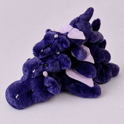 Dark Purple Dragon Plush - Group Studio View