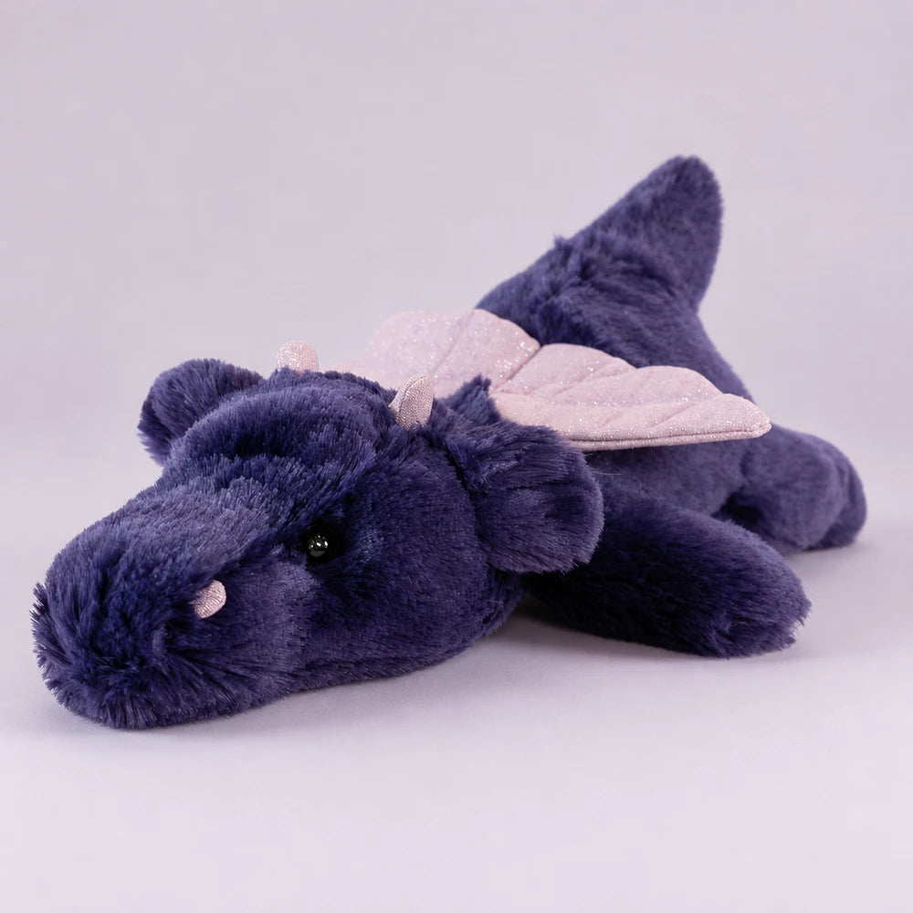 Dark Purple Dragon Plush - Side Studio View