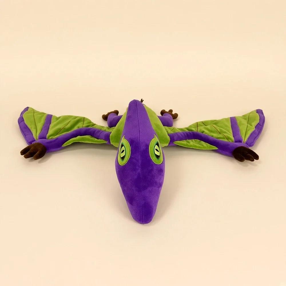 Purple Green Pterodactyl Plush Front View