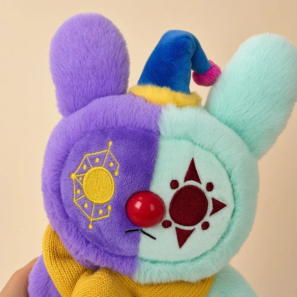 Purple Mint Jester Bunny Stuffed Animal