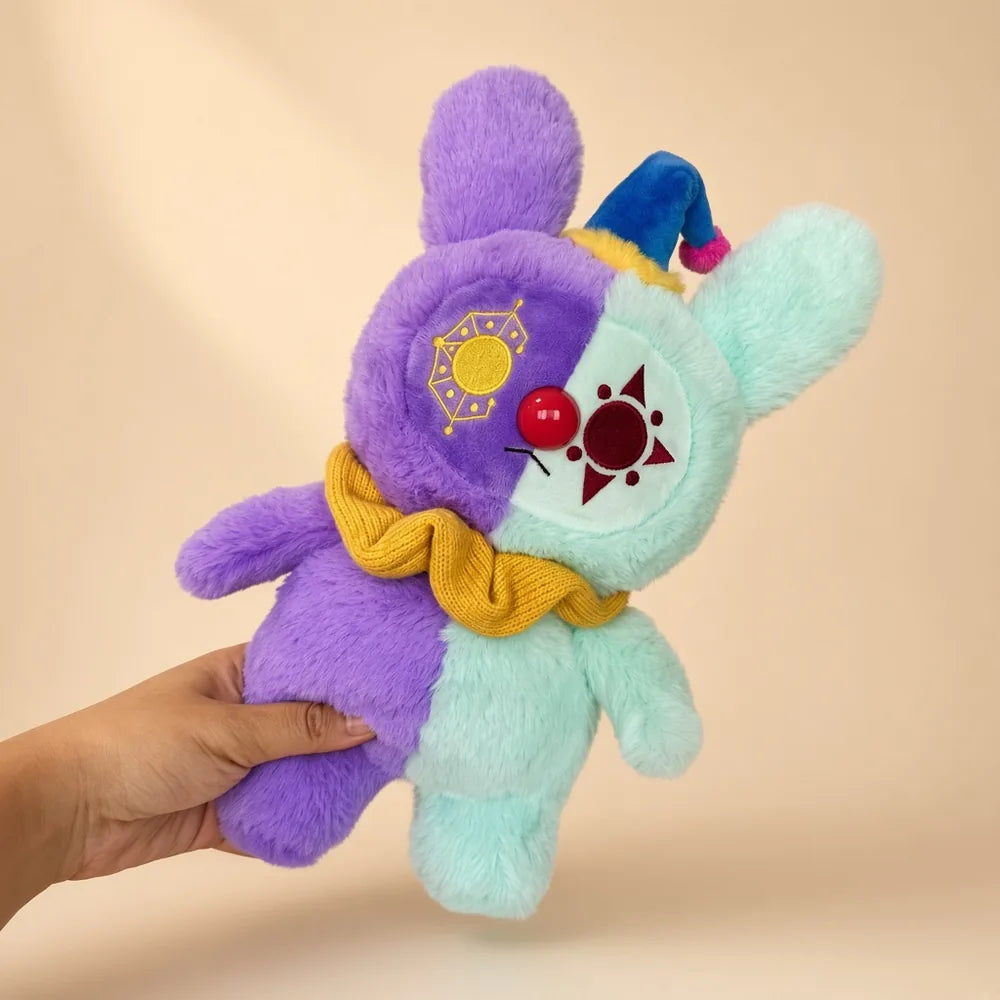 Purple Mint Jester Bunny Stuffed Animal