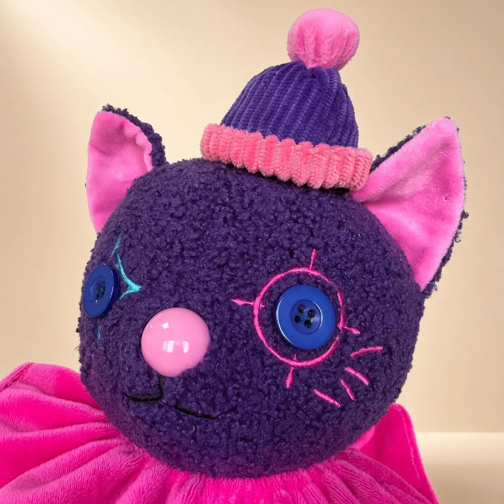 Purple Party Cat Stuffed Animal