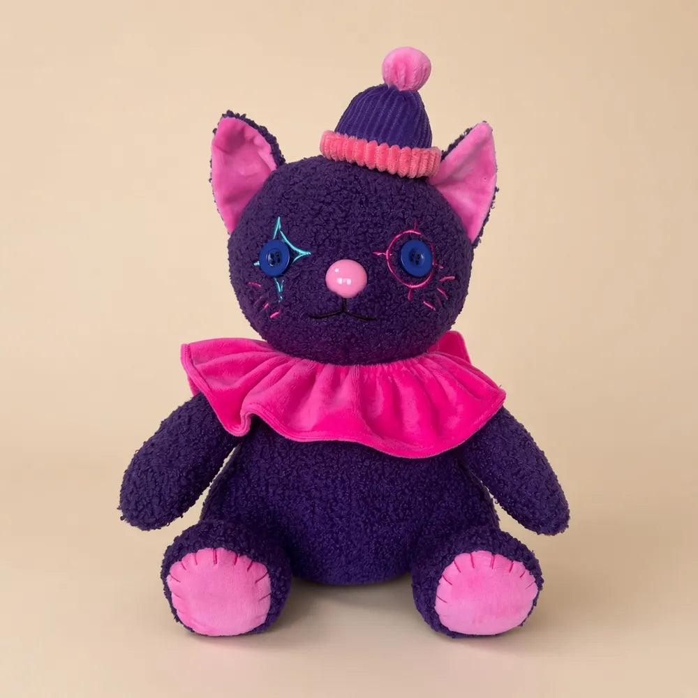 Purple Party Cat Stuffed Animal