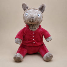 Raspberry Pajama Alpaca Plush - Front View