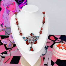 Gothic Doll Butterfly Red Choker