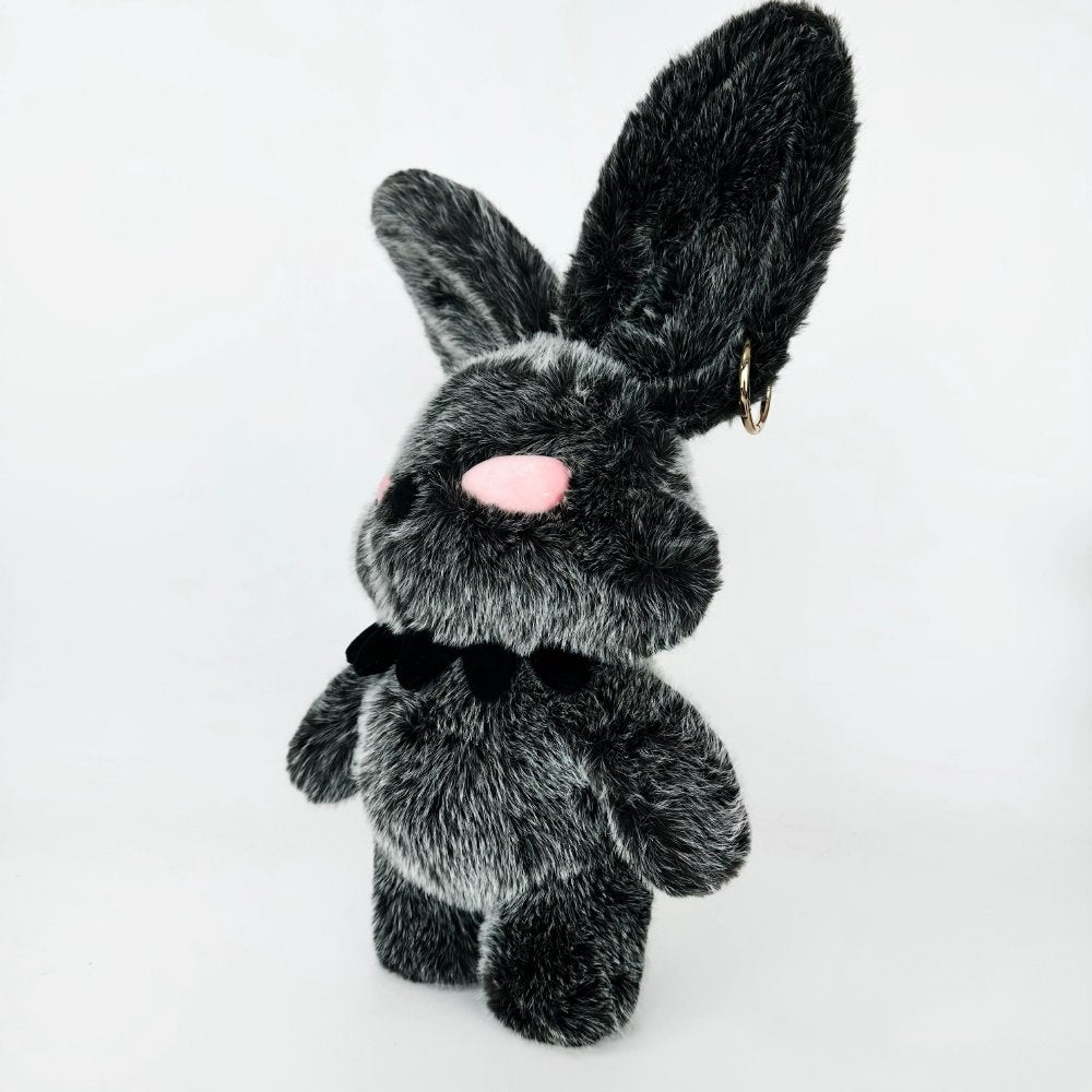 Goth Red Eyes Bunny Plush