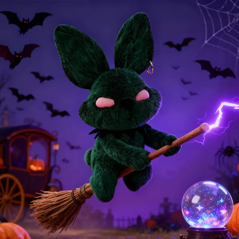 Goth Red Eyes Bunny Plush