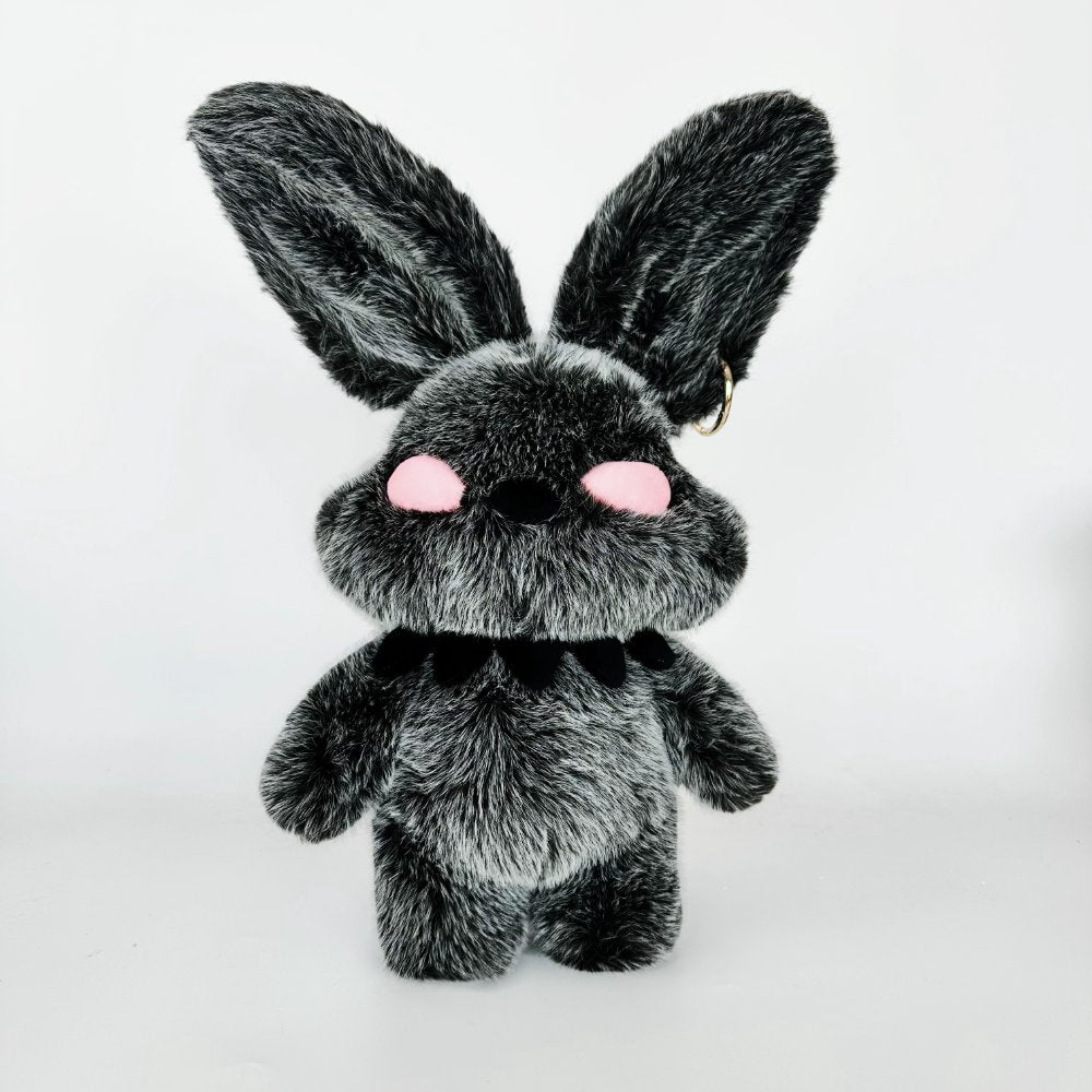 Goth Red Eyes Bunny Plush