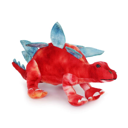 Overview red triceratops stuffed animal PlushThis